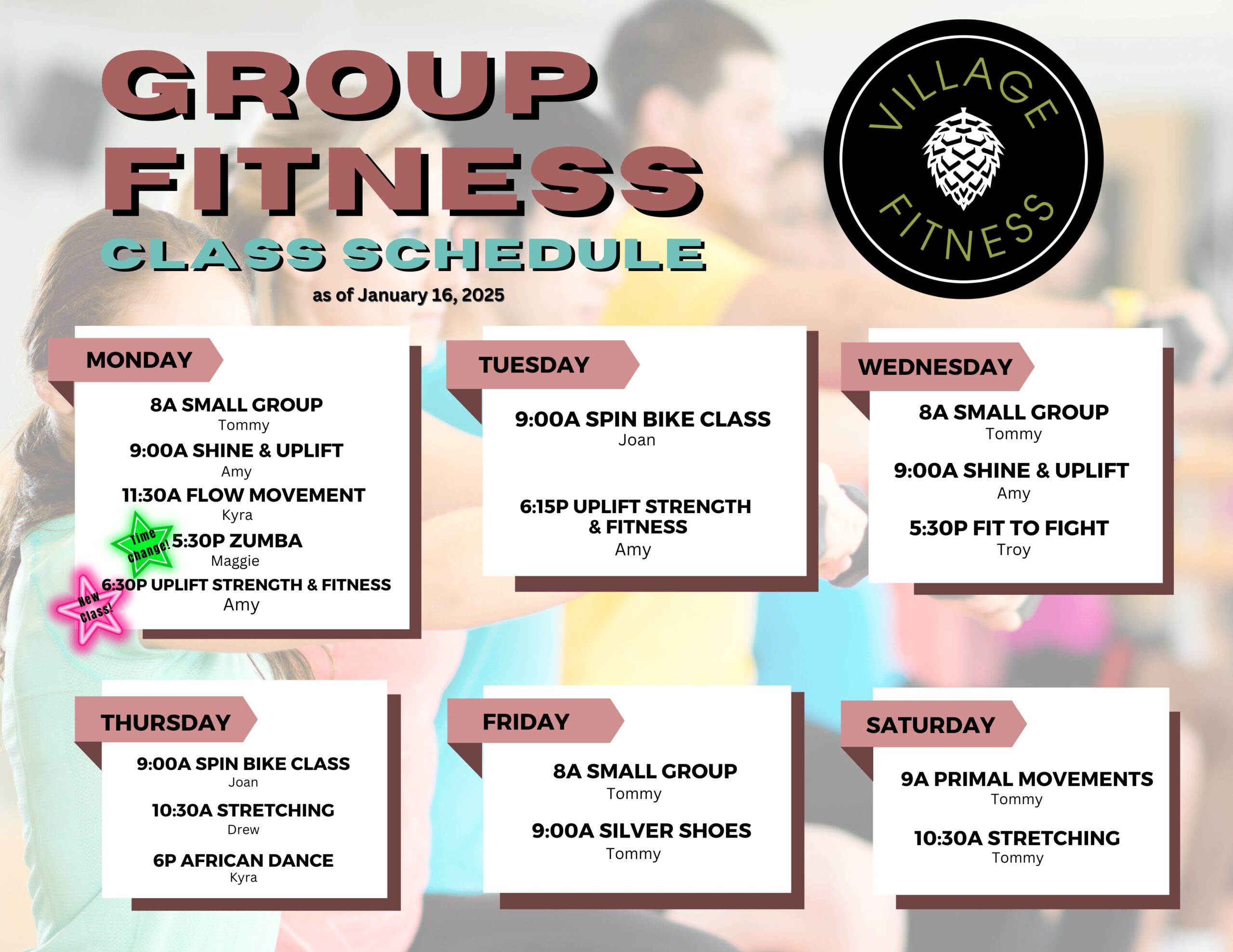 Group Fitness Class Schedule as of December 12 2024 (8.5 x 11 in) (11 x 8.5 in) (11 x 8.5 in)